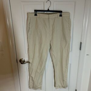 NWOT Vince Men’s Cotton Linen Straight Leg Pant (Size 36)